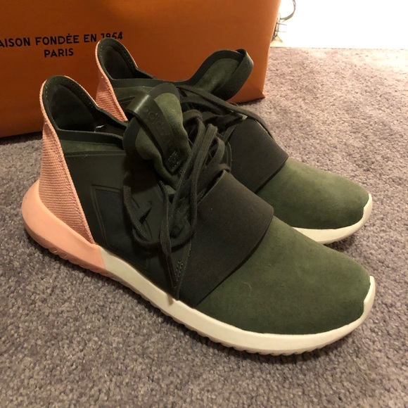 adidas Shoes - Army green and pink adidas shoes